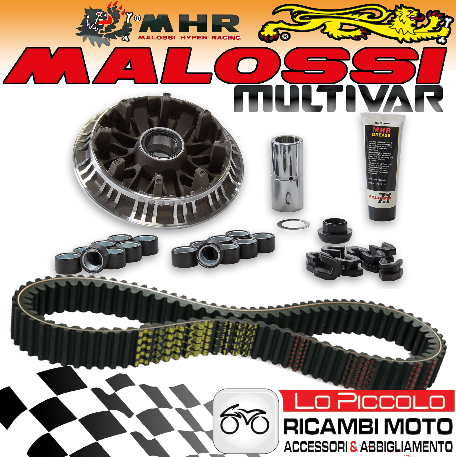 Set Variomatic MALOSSI MHR Next + Belt Yamaha Tmax T Max 530 Ie 2012